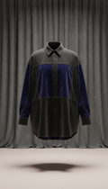 Oversized Shirt in Shadow Cotton