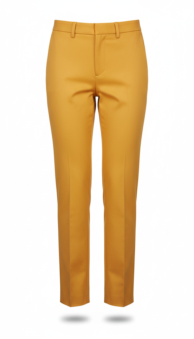 Structured Cropped Suit Trousers