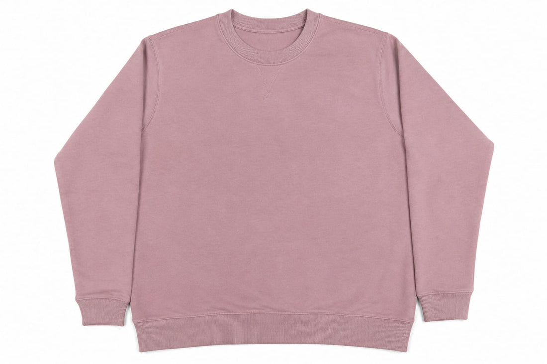 Men's Soft Fleece Crewneck Sweatshirt - Mauve Pullover