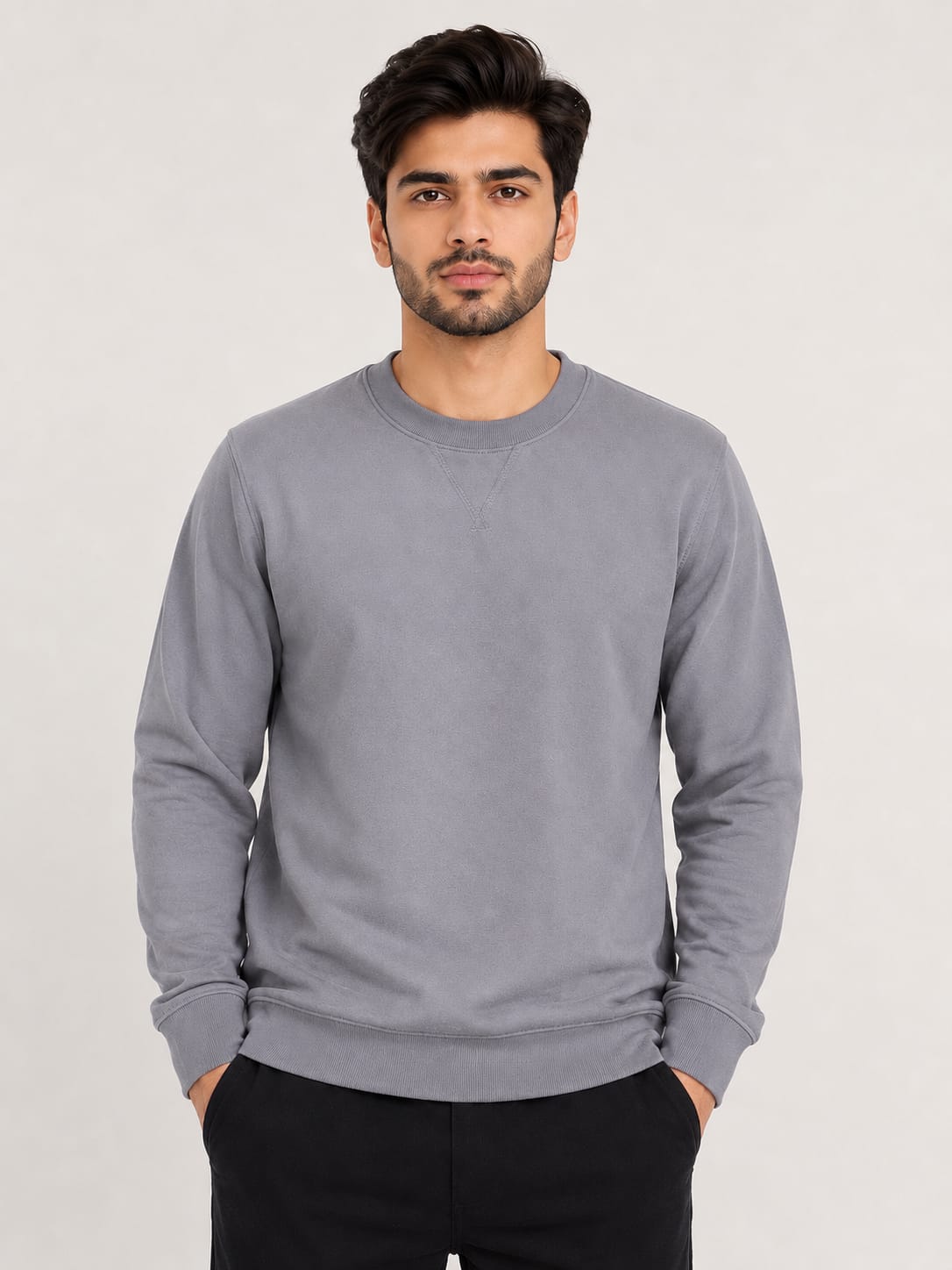 Men's Soft Fleece Crewneck Sweatshirt - Everyday Pullover